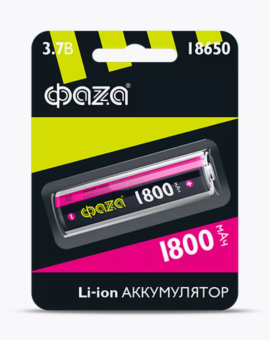 Аккумулятор ФАZA  18650 1800mAh BL-1 от магазина РЭССИ